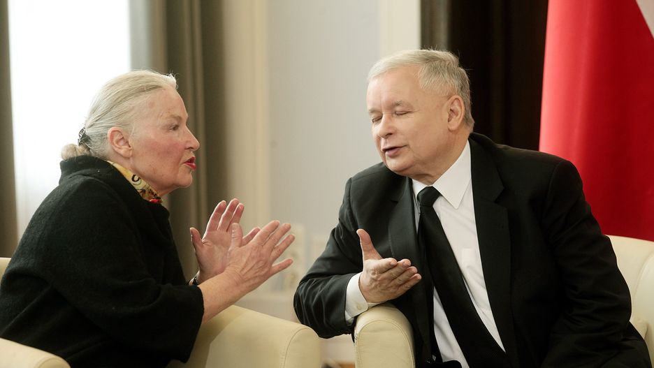 Jadwiga Staniszkis i Jarosław Kaczyński