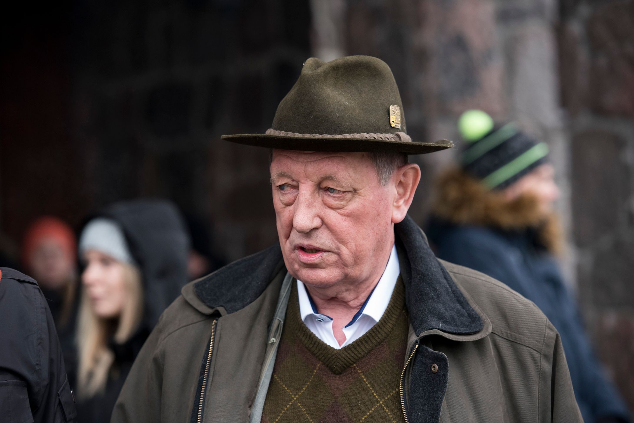 Jan Szyszko podczas wizyty w Puszczy Białowieskiej 