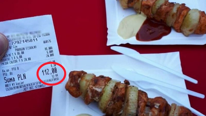 We Wrocławiu można zjeść szaszłyk z dodatkami za 112 zł
