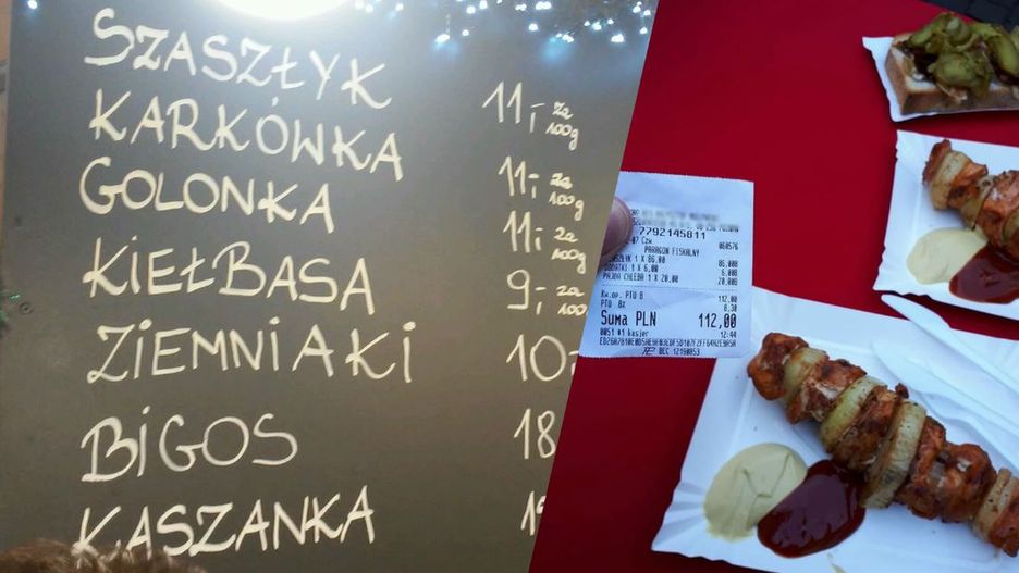 Cennik z kwotą za 100 g może wprowadzać w błąd