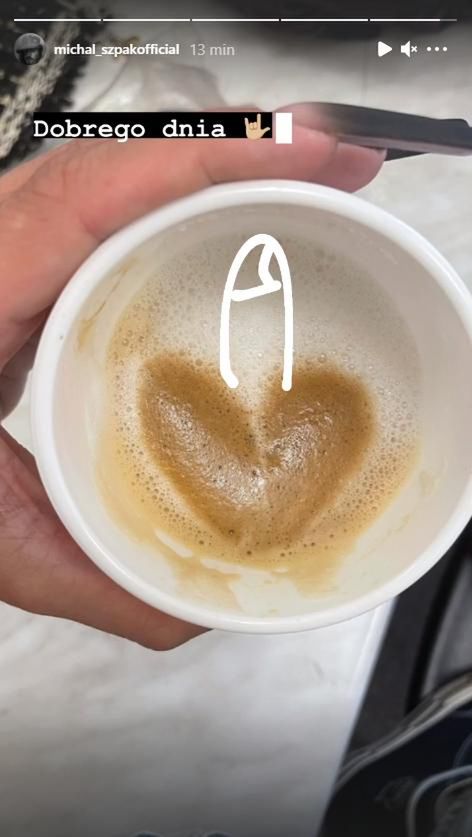 Kawa Michała Szpaka. Zdjęcie z Instastories