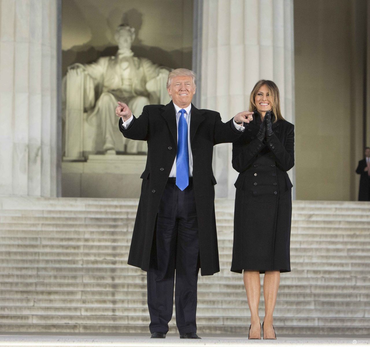 Donald i Melania Trump na dzień przed zaprzysiężeniem