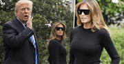 Donald Trump z Melanią tuż przed wylotem do Polski! Pierwsza Dama jak modelka. Na takie spodnie mogą pozwolić sobie tylko nieliczni