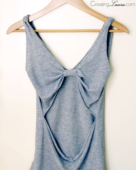 Bow-Back Tank Top