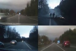 Dramatyczny finał pościgu czeskiej policji za złodziejem z Polski [WIDEO]