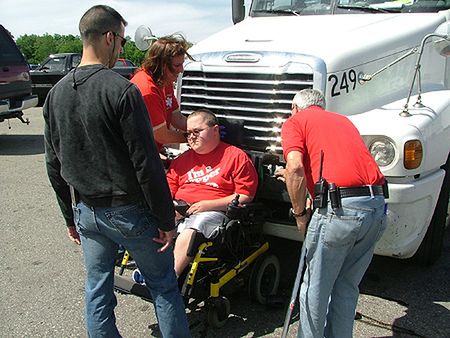 80 km/h po autostradzie na wózku inwalidzkim