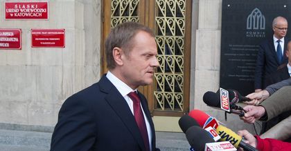 Tusk ze związkowcami w Katowicach