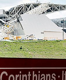 Zawaliła się część dachu stadionu w Sao Paulo