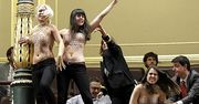 Protest "Femen" w hiszpańskim parlamencie