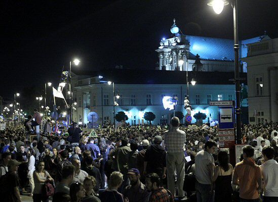 Już zaplanowano kolejną demonstrację pod Pałacem