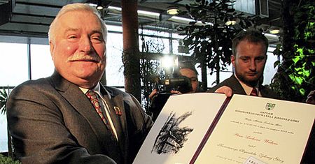 Lech Wałęsa honorowym obywatelem Zielonej Góry