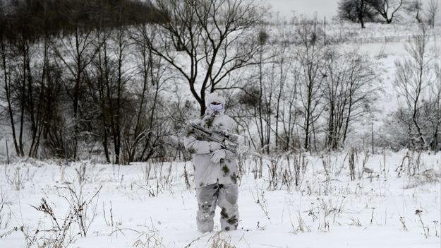Kurs strzelców wyborowych w ośrodku szkolenia w Trzciańcu, 2014 r.