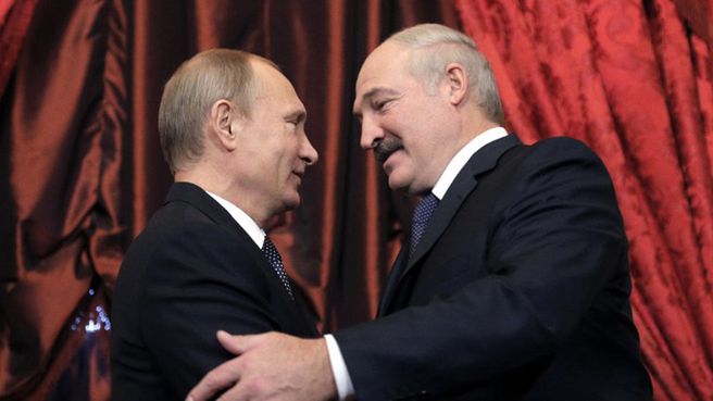 Władimir Putin i Aleksander Łukaszenka