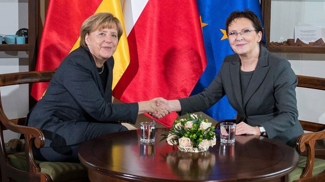 Angela Merkel i Ewa Kopacz