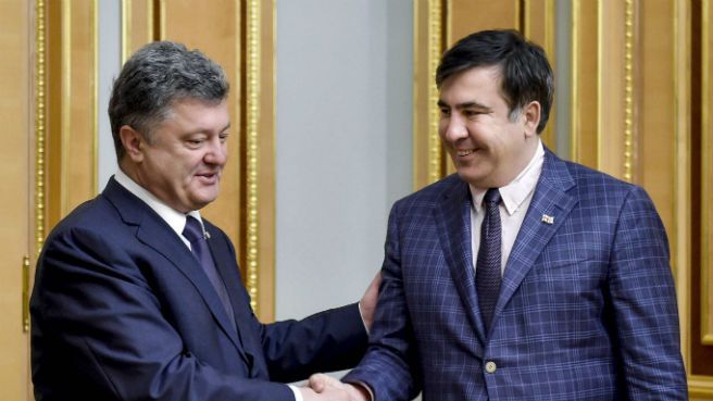 Petro Poroszenko i Micheil Saakaszwili