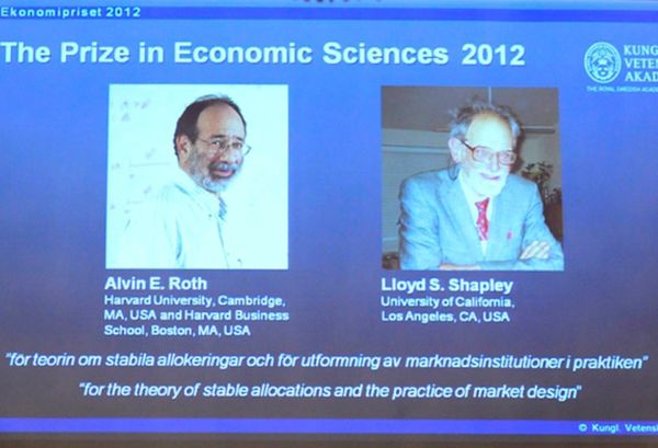 Alvin E.Roth i Lloyd S. Shapley laureatami nagrody Nobla w dziedzinie ekonomii