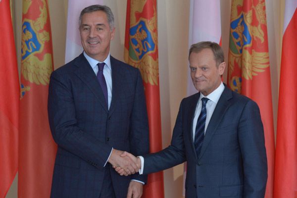 Donald Tusk: Polska wspiera Czarnogórę w europejskich aspiracjach