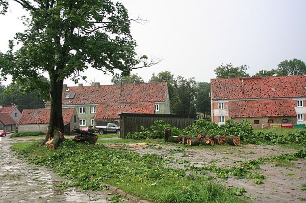 Powalone drzewa, uszkodzone dachy, zalane piwnice - bilans środowych nawałnic