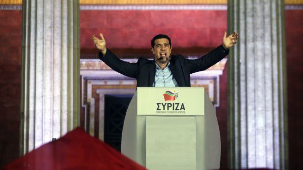 Lider Syrizy Aleksis Tsipras