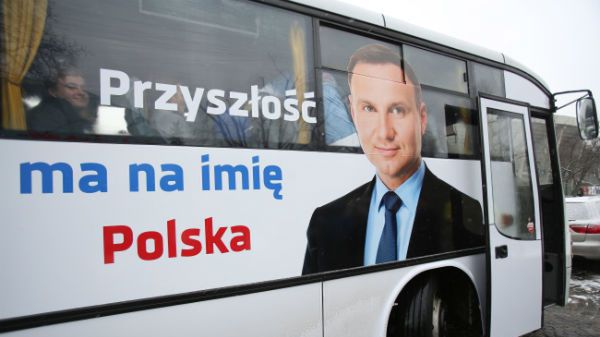 Dudabus przed odjazdem z Warszawy