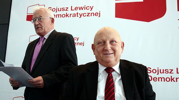 Szef Sojuszu Leszek Miller i wiceprzewodniczący Józef Oleksy