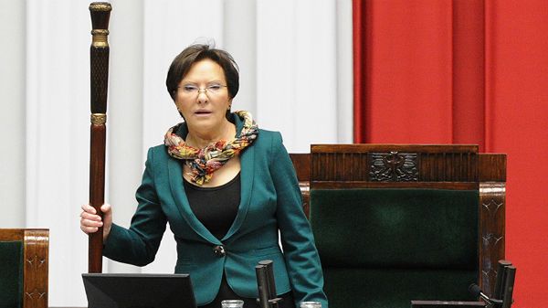 Marszałek sejmu Ewa Kopacz