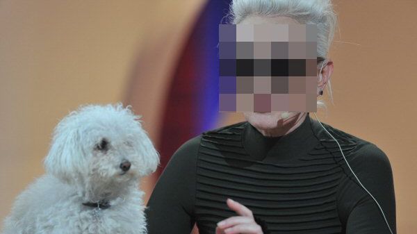 Olga J. ze swoim psem Ramoną