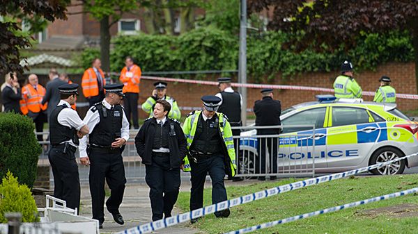 Policja na miejscu zdarzenia