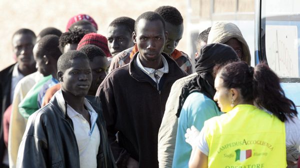 Imigranci na Lampedusie