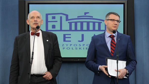 Janusz Korwin-Mikke i Przemysław Wipler