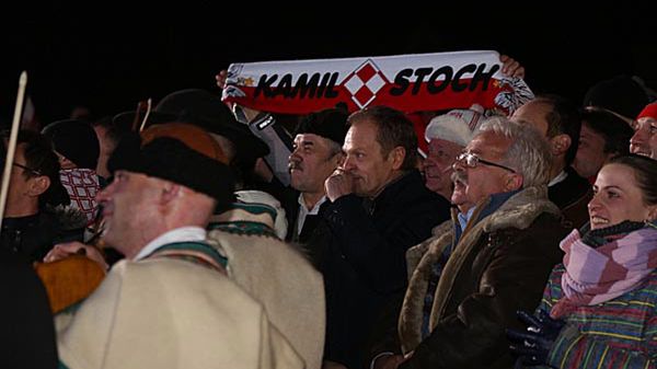 Donald Tusk oglądał w Zębie konkurs skoków narciarskich na dużej skoczni w Soczi