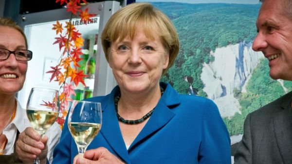 Angela Merkel świętuje zwycięstwo