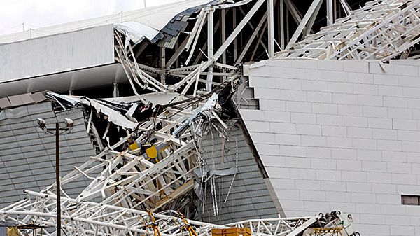 Katastrofa budowlana na stadionie Arena Corinthians w Sao Paulo