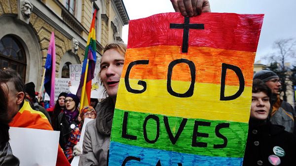 Jedna z manifestacji zorganizowanych w obronie praw gejów w Rosji