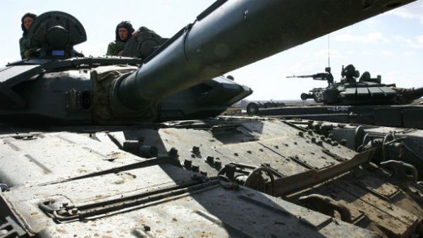 Ćwiczenia rosyjskiej armii; zdjęcie archiwalne