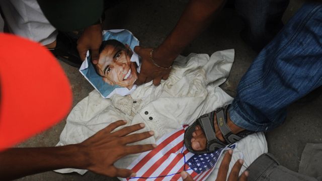 Antyamerykański protest w Pakistanie