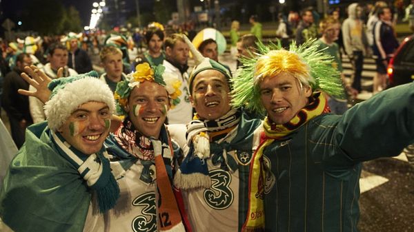 Irlandzcy i hiszpańscy kibice wracają z Areny Gdańsk