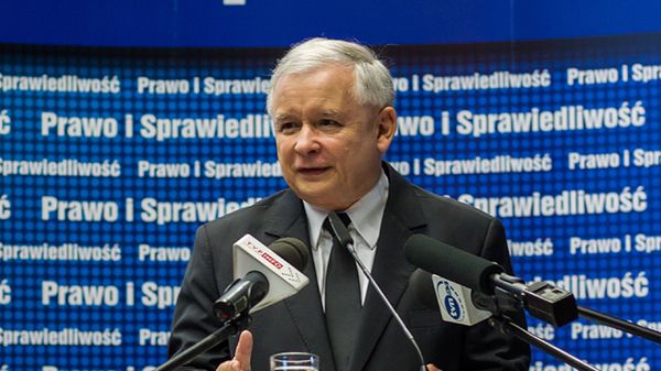 Jarosław Kaczyński podczas wizyty w Poznaniu