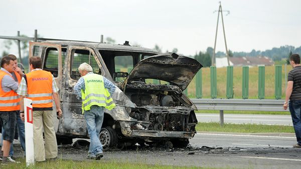 Wypadek na autostradzie A1