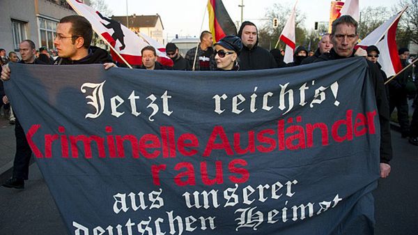 Mieszkańcy Pasewalku zablokowali festyn NPD