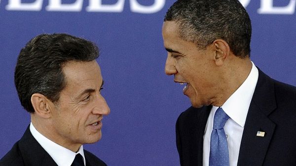 Nicolas Sarkozy i Barack Obama