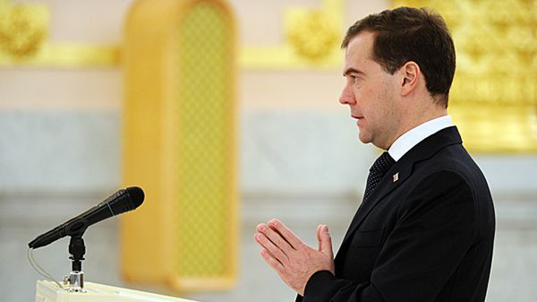 Prezydent Rosji Dmitrij Miedwiediew