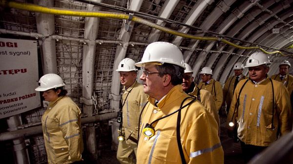 Prezydent Bronisław Komorowski w kopalni Bogdanka