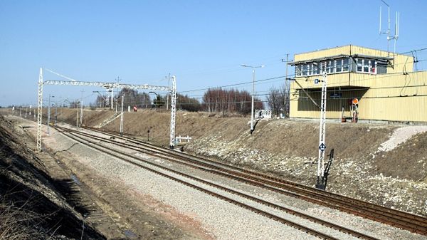 Posterunek szlakowy Starzyna na magistrali kolejowej