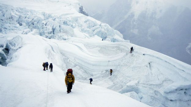 Wspinacze na Mount Everest