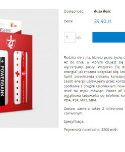 "Power of Spirit" - opis tego produktu ze sklepu ŚDM wprawia w osłupienie