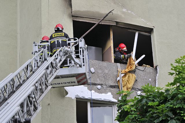 Wybuch gazu w budynku mieszkalnym w Szczecinie