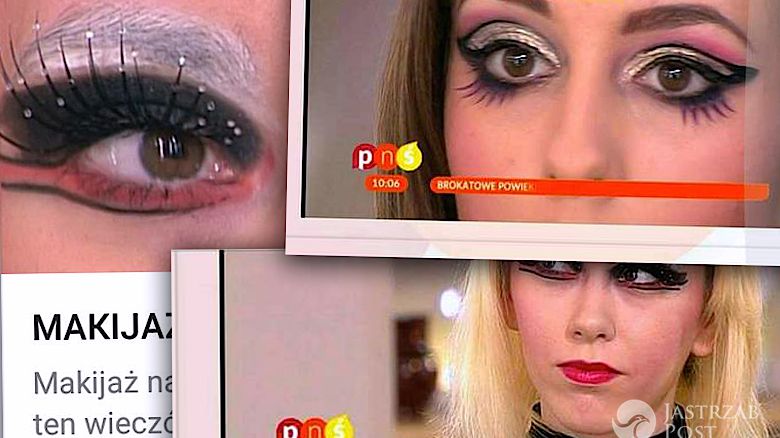 Makijaż na Sylwestra TVP sylwestrowy mejkap Pytanie na śniadanie