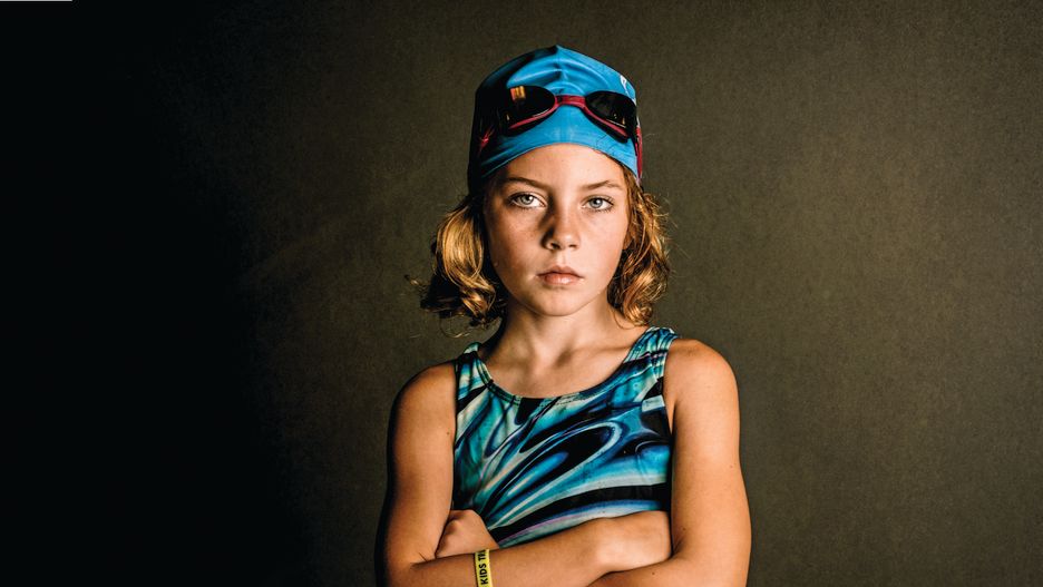 Jestem dziewczyną, więc mogę wszystko! To zdjęcie Kate T. Parker zrobiła córce przed jej pierwszym triathlonem.