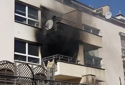 Pożar w mieszkaniu na Mokotowie. "To był potężny wybuch"